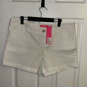 Lilly Pulitzer Cream Textured Shorts